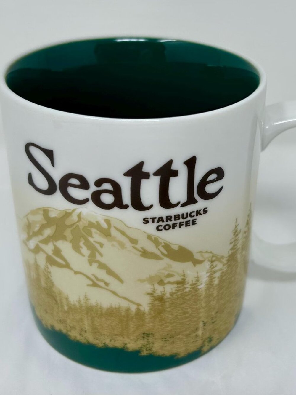 Starbucks Seattle 2008 Collector Series Mug 16 oz Mt Rainier Global Icon Coffee